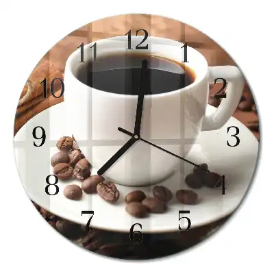 Relógio de cozinha redondo Café