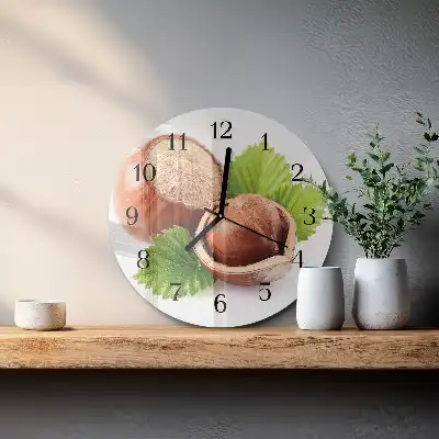 Relógio de cozinha redondo Avelãs