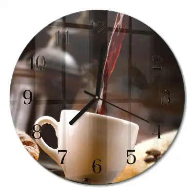 Relógio de parede redondo Café