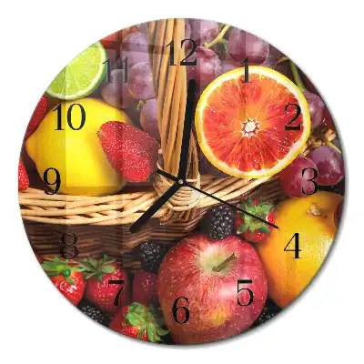 Relógio de cozinha redondo Fruta