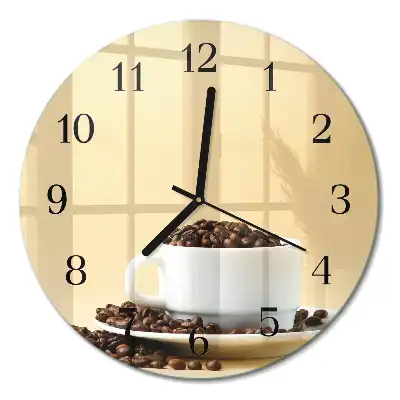 Relógio de parede redondo Café