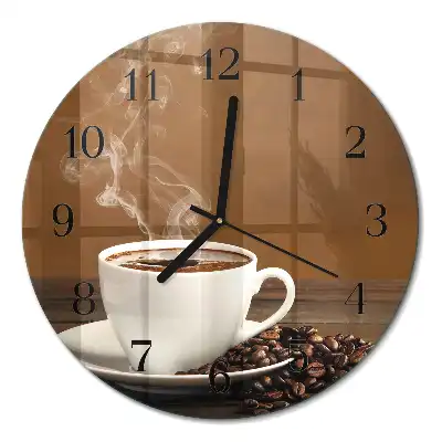 Relógio de parede redondo Café
