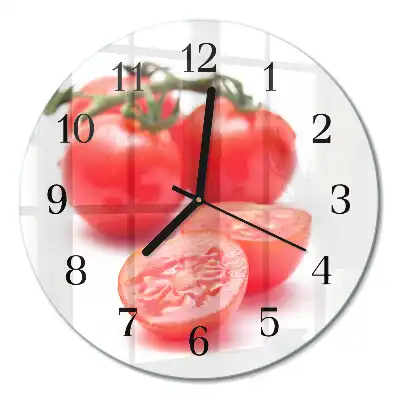Relógio de cozinha redondo Tomates