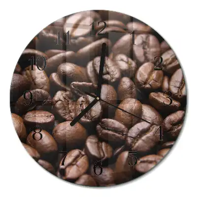 Relógio de parede redondo Grãos de café