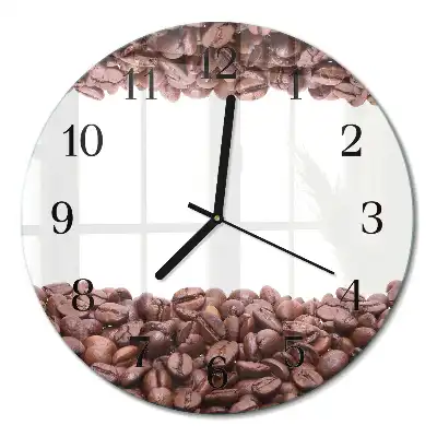 Relógio de cozinha redondo Grãos de café