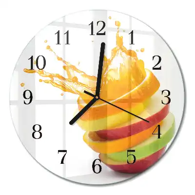 Relógio de parede redondo Fruta