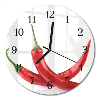 Relógio de cozinha redondo Pimentas