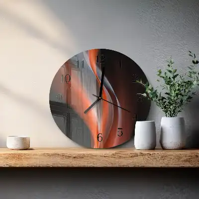 Relógio de cozinha redondo Ondas de luz