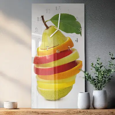 Relógio de parede retangular Fruta