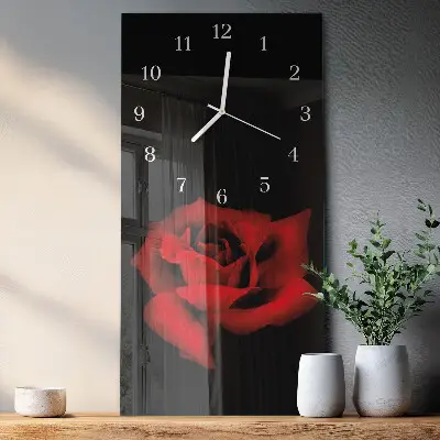 Relógio de parede retangular Rosa