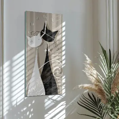 Relógio vertical Gatos