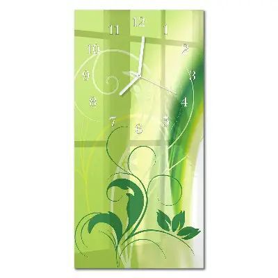 Relógio de parede retangular Estampa floral