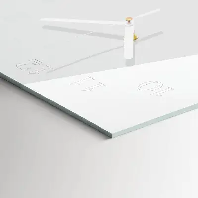 Relógio de parede retangular Curva