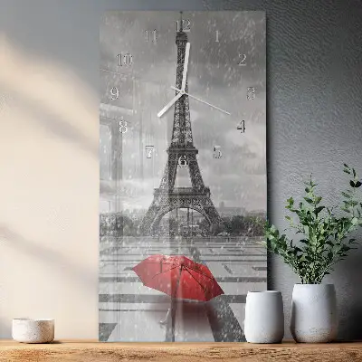 Relógio vertical Torre Eiffel