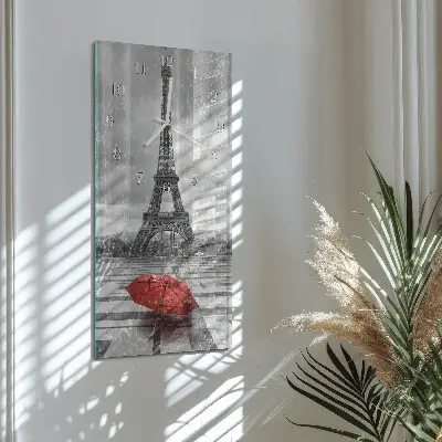 Relógio vertical Torre Eiffel