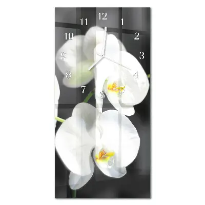 Relógio de parede retangular Orquídea