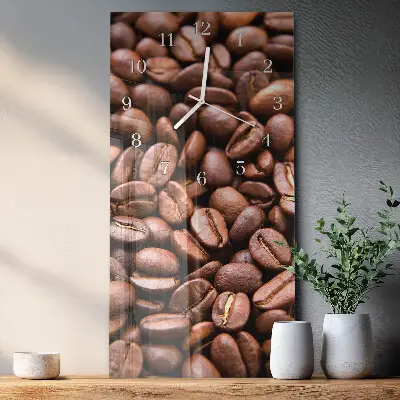 Relógio de parede retangular Grãos de cafeína