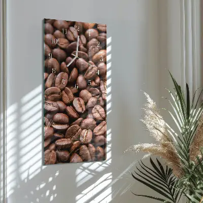 Relógio de parede retangular Grãos de cafeína