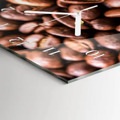 Relógio de parede retangular Grãos de cafeína