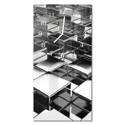 Relógio vertical Cubos de metal