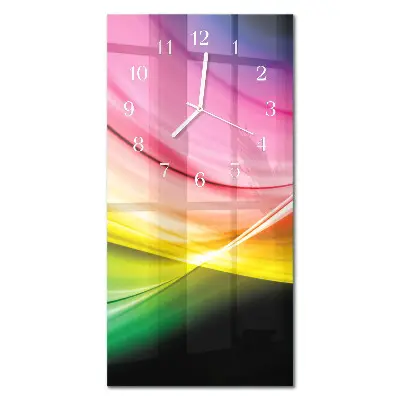 Relógio de parede retangular Linhas abstratas