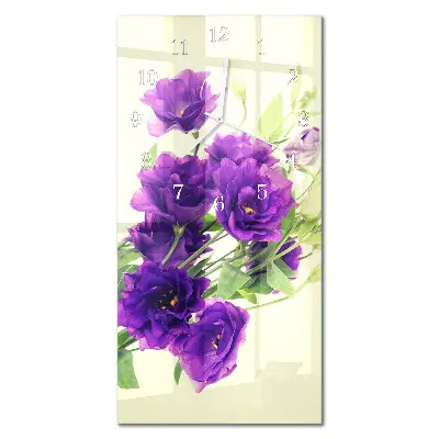 Relógio vertical Flores