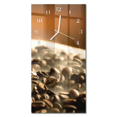 Relógio vertical Grãos de café