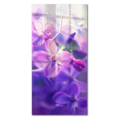 Relógio vertical Flores
