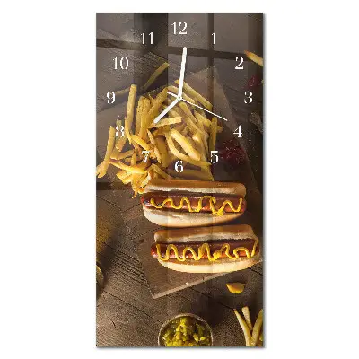 Relógio vertical Comida rápida