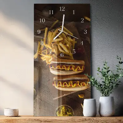 Relógio vertical Comida rápida
