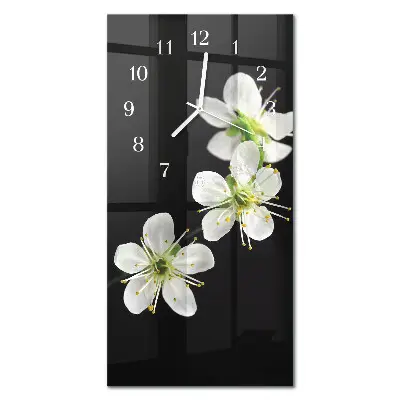 Relógio vertical Flores
