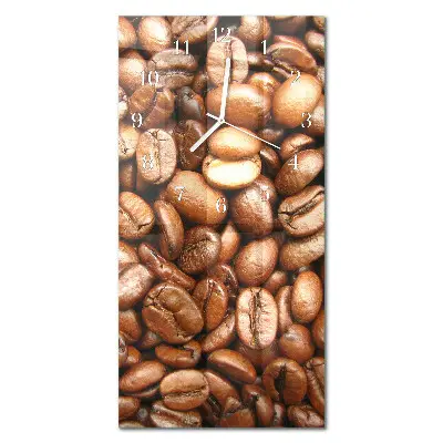 Relógio de parede retangular Grãos de café
