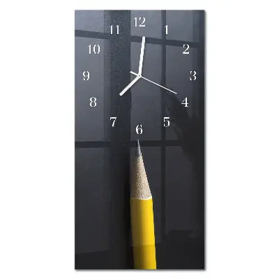 Relógio de parede retangular Lápis