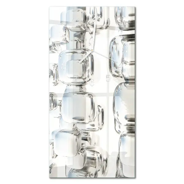 Relógio vertical cubo 3D