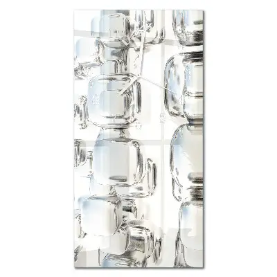 Relógio vertical cubo 3D