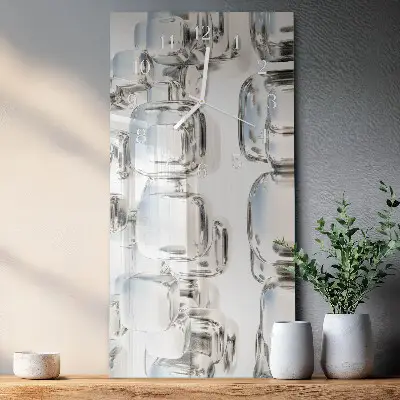 Relógio vertical cubo 3D