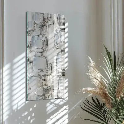 Relógio vertical cubo 3D