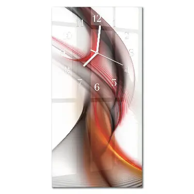 Relógio de parede retangular Linhas abstratas