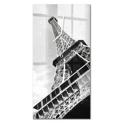 Relógio de parede retangular Torre Eiffel