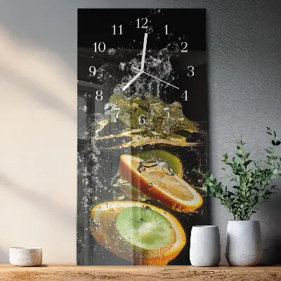 Relógio de parede retangular Água de frutas