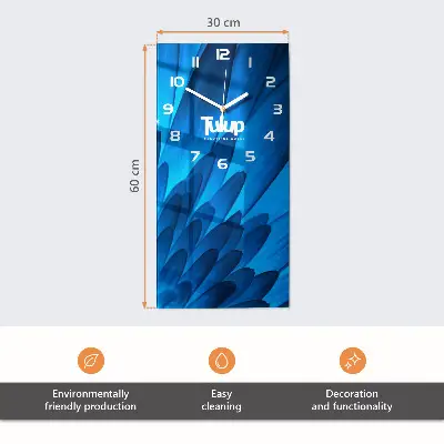 Relógio de parede retangular Tijolo
