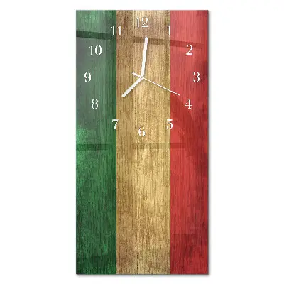 Relógio vertical bandeira italiana