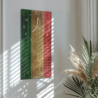 Relógio vertical bandeira italiana