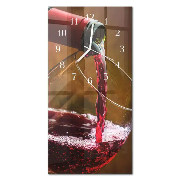 Relógio vertical Vinho