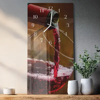 Relógio vertical Vinho