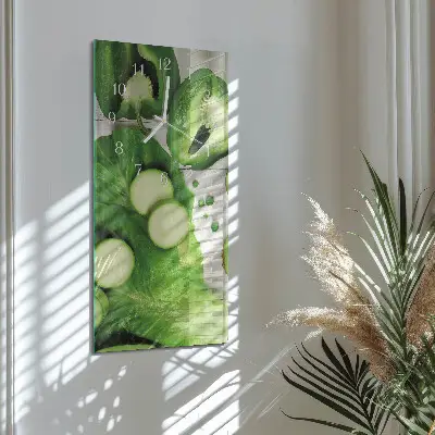 Relógio de parede retangular Vegetais