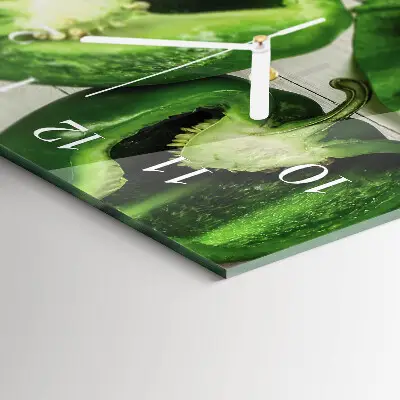 Relógio de parede retangular Vegetais