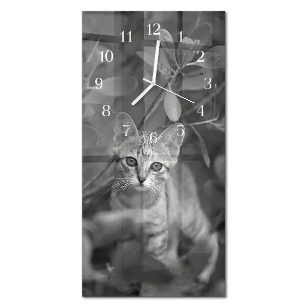Relógio de parede retangular Gato