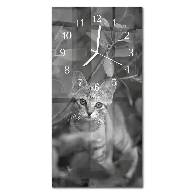 Relógio de parede retangular Gato