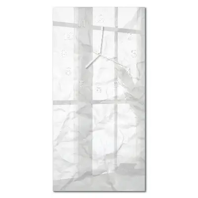 Relógio de parede retangular Uma folha de papel